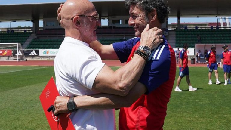 Luis De la Fuente y Santi Denia, Seleccionadores de la Absoluta y la Sub-21 de España. Foto: RFEF.