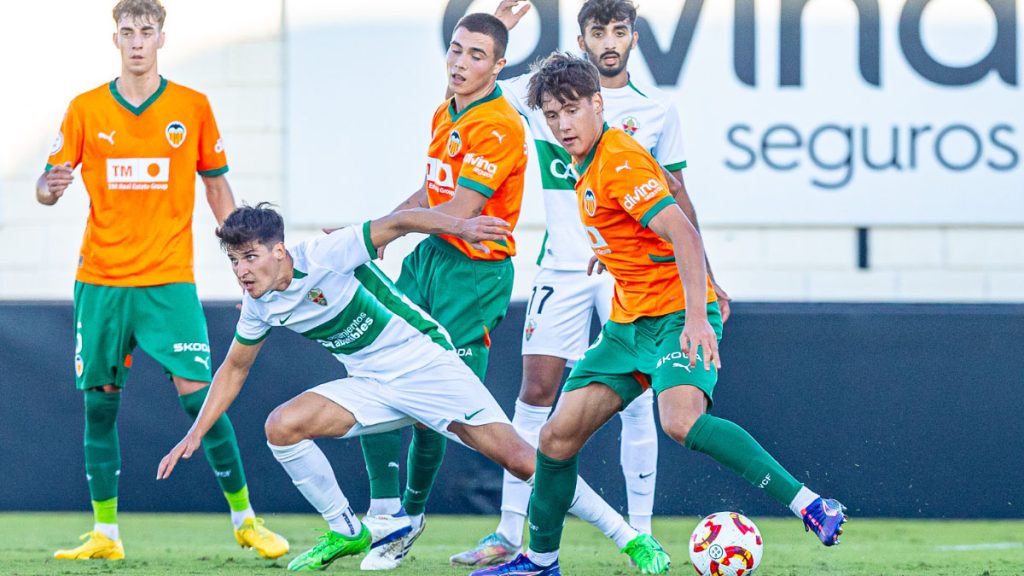 Valencia CF Mestalla vs Elche Ilicitano. Foto: Valencia CF.