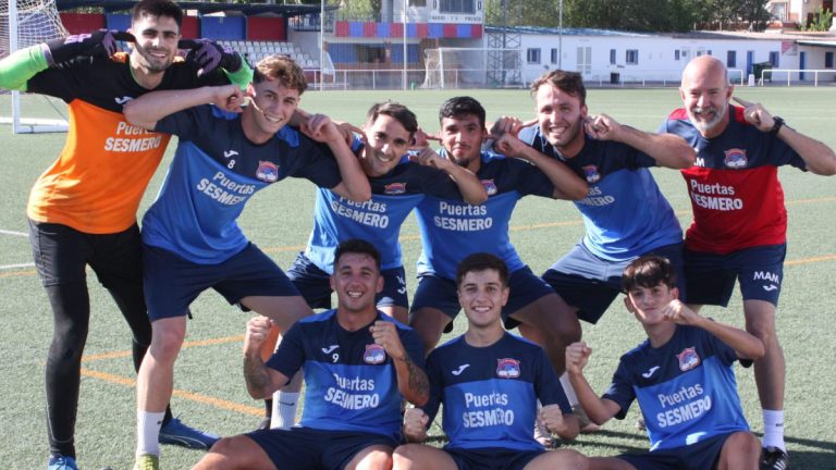 Un entrenamiento del CD Villacañas. Foto: CD Villacañas.