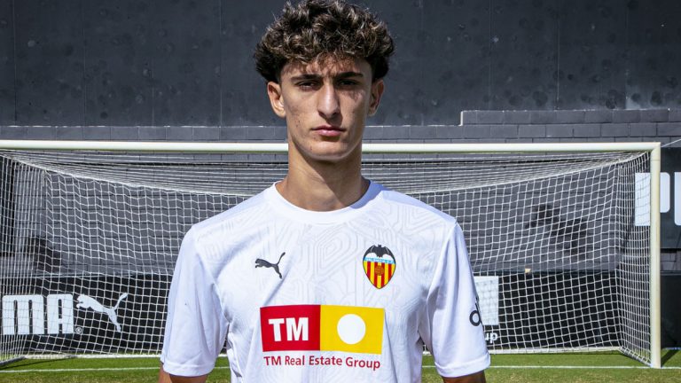 Aimar Blázquez, goleador del Juvenil del Valencia CF. Foto. Valencia CF.