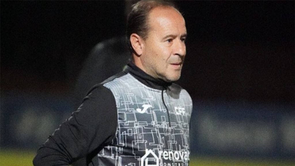 Alfredo Sánchez, entrenador del CF Fuenlabrada. Foto: CF Fuenlabrada.