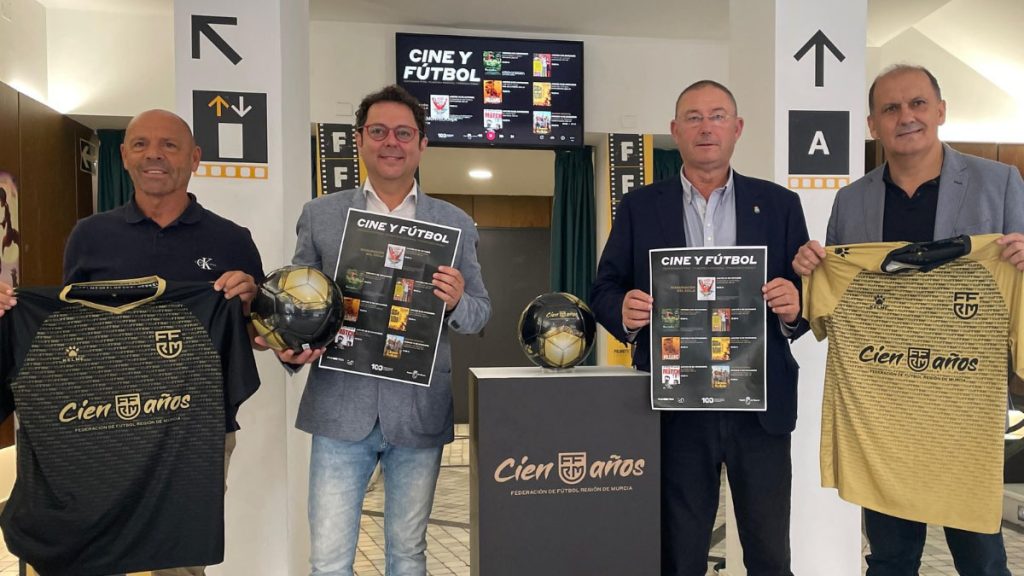 La Filmoteca Murcia 'Francisco Rabal' acoge el "Ciclo de cine y fútbol" con motivo del centenario de la FFRM. Foto: FFRM.