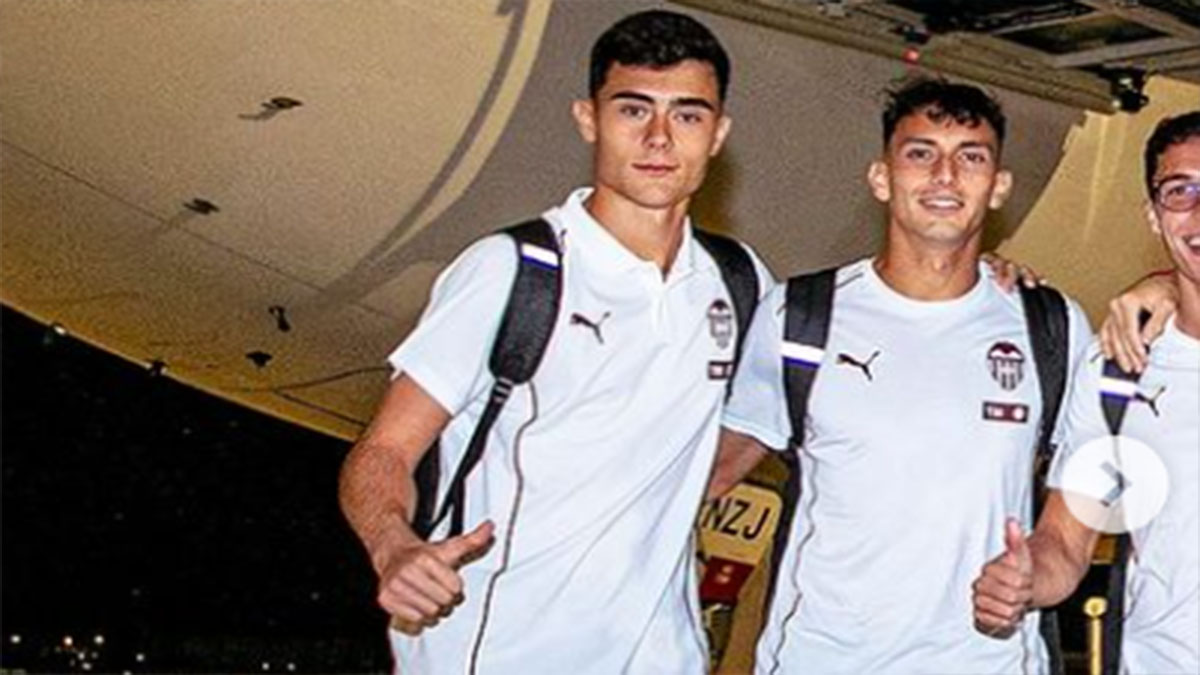 Luis Romero en la plantilla del Valencia viaje a México. Foto: Valencia CF. 