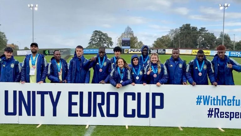 La Selección Española de Refugiados. Foto: RFEF.