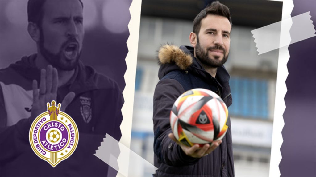 Álex Izquierdo, nuevo entrenador del Palencia Cristo Atlético. Foto: Palencia C At.