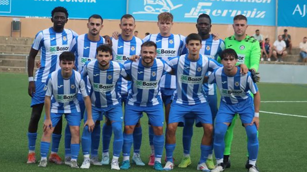 Once del CF Gandía esta liga. Foto: CF Gandía.