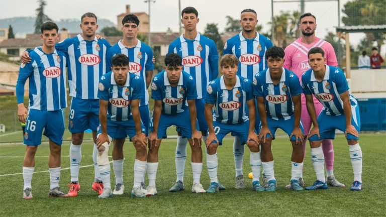 Once del RCD Espanyol B en la liga. Foto: RCDE.