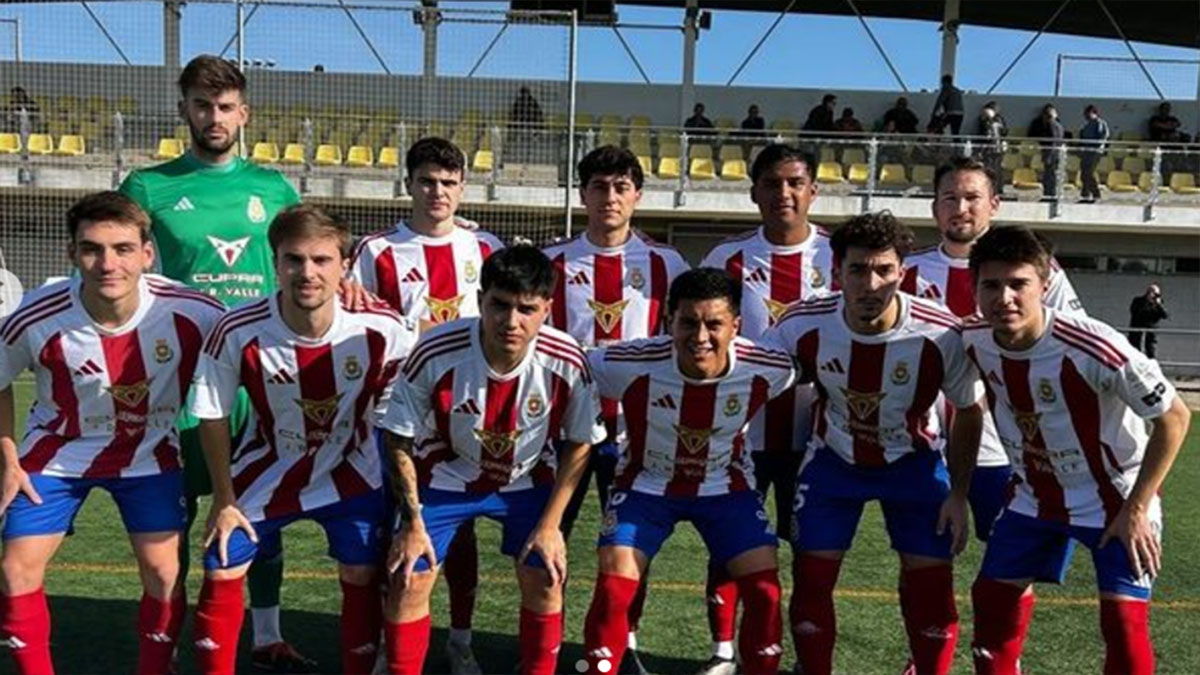 Once inicial del At. Moncadense. Foto: At Moncadense. 