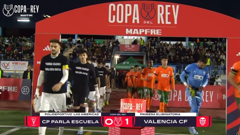 Parla Escuela vs Valencia CF. Foto: RFEF.