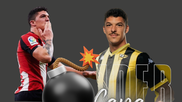 Ander Capa fichaje del Portugalete. Fotos: Athletic Club y Portugalete.