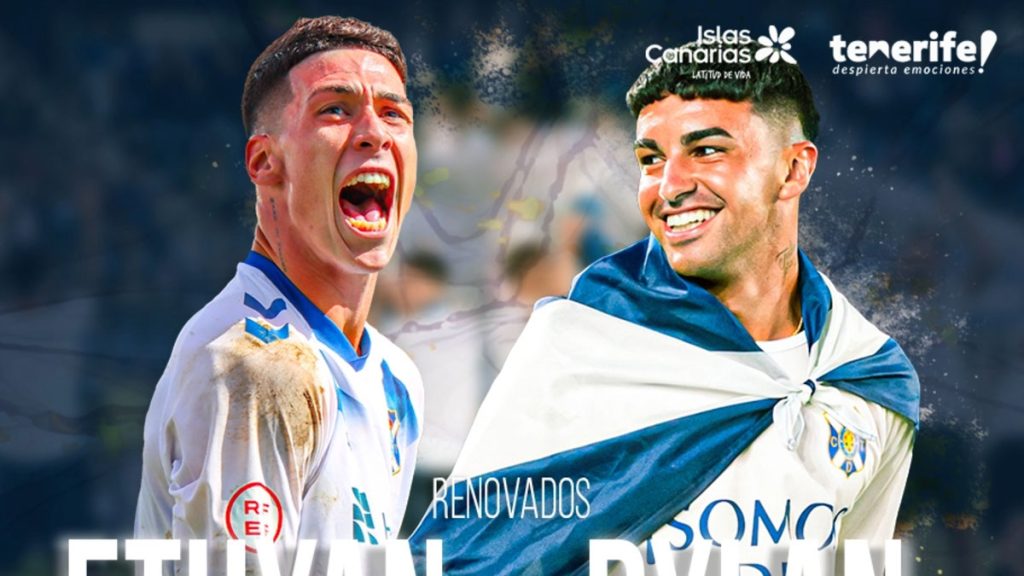 Dylan Perera y Ethyan González, promesas del CD Tenerife. Foto: CD Tenerife.