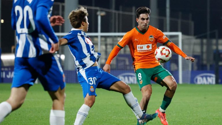 RCD Espanyol B vs Valencia Mestalla. Foto: Valencia CF.