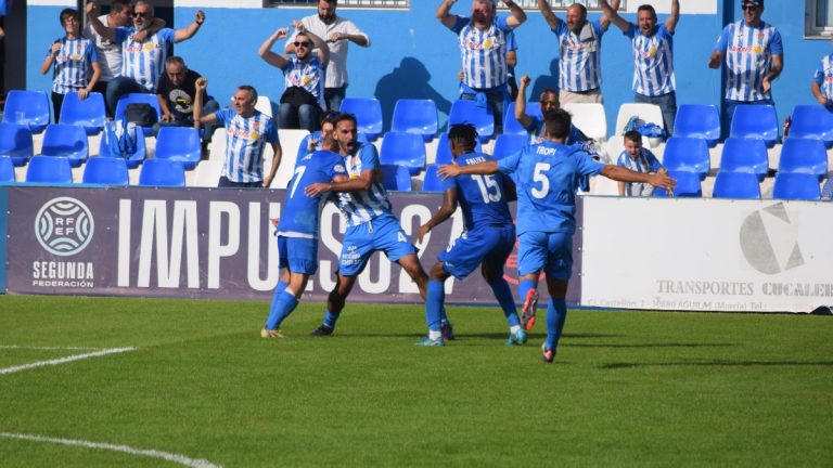 Celebración de un gol del Águilas FC. Foto: Águilas FC.