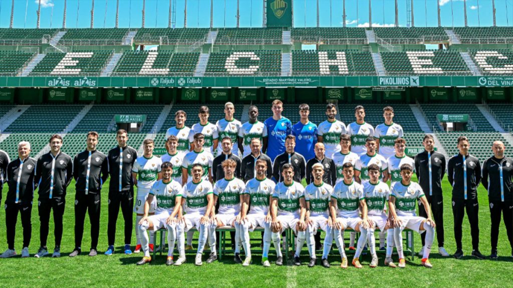 La plantilla del Elche Ilicitnao del ascenso este 2024.