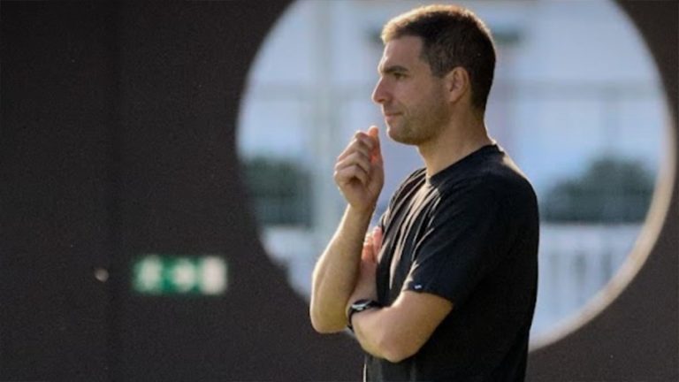 Mikel Llorente, entrenador del Real Unión. Foto: club.