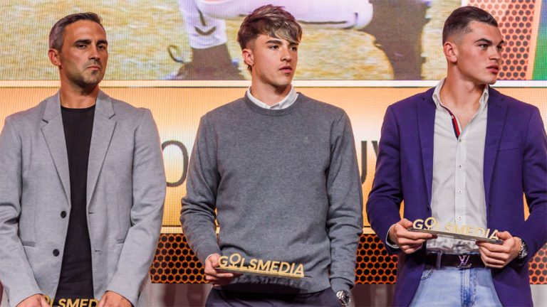 Galardonados en la categoría DH Juvenil en los Premios Golsmedia 2022.