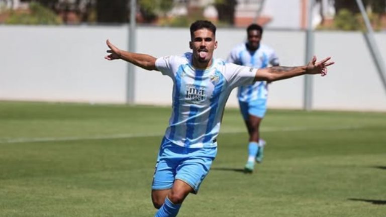 Chupete, delantero del At. Malagueño. Foto: Málaga CF.