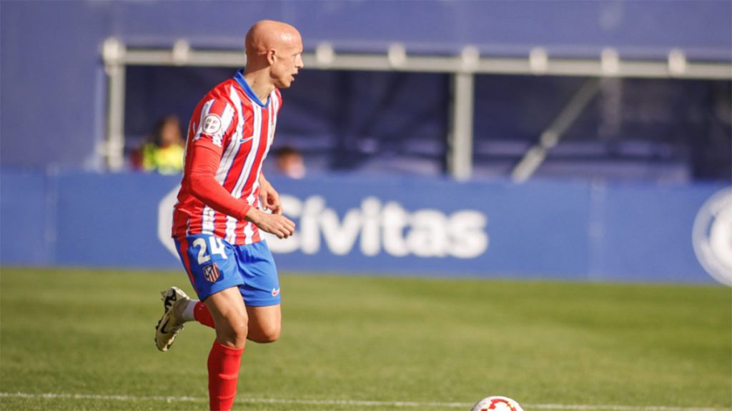 Víctor Mollejo jugador del Atlético de Madrid B. Foto: Atlético.
