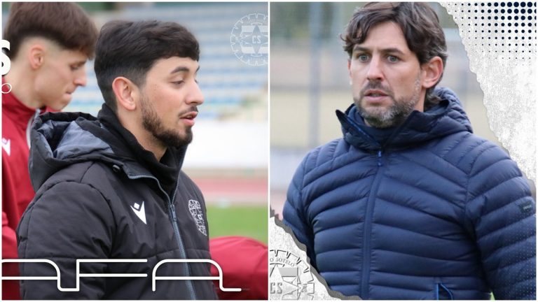 Rafa Guerrero anterior entrenador, Javi Sánchez el nuevo técnico. Foto: CS Puertollano.