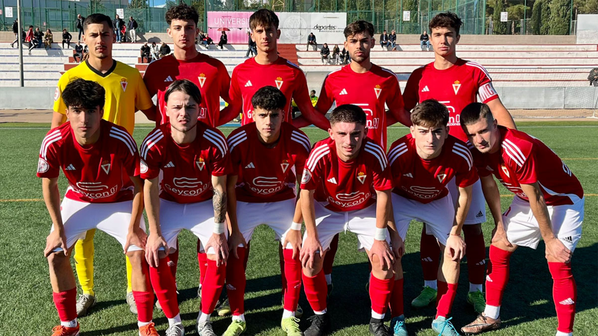 Once del Real Murcia Juvenil. Foto: club. 