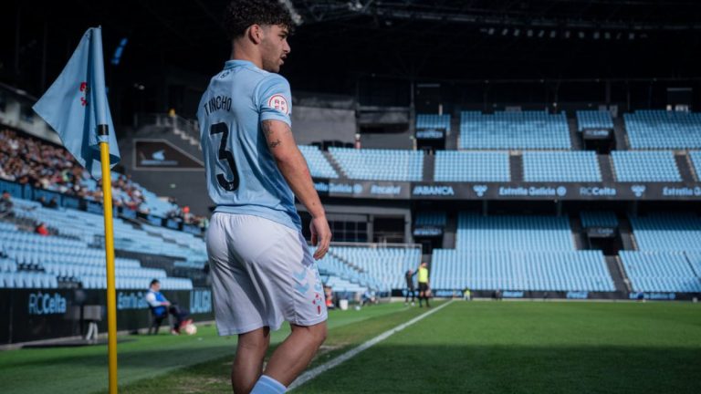 Tincho, promesa del Celta Fortuna. Foto: RC Celta.