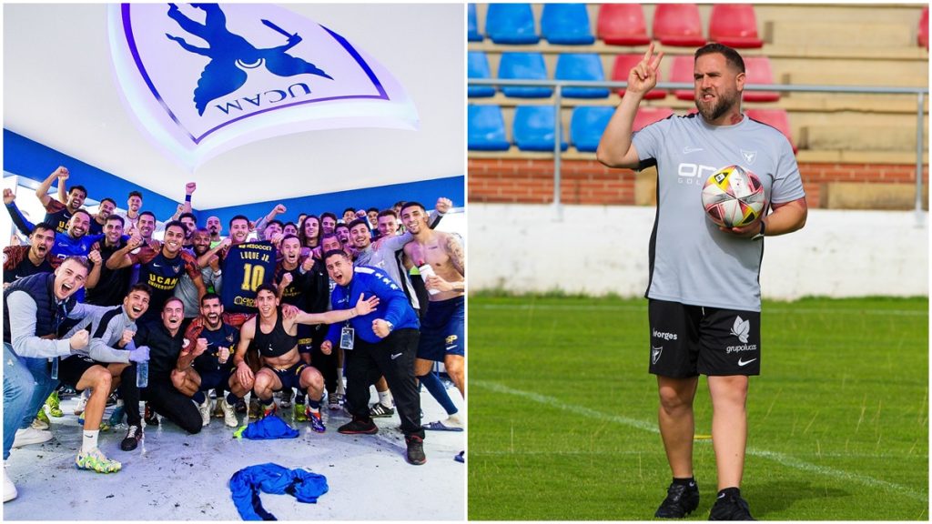 El UCAM Murcia CF de Javi Motos es líder. Foto: UCAM Murcia CF.