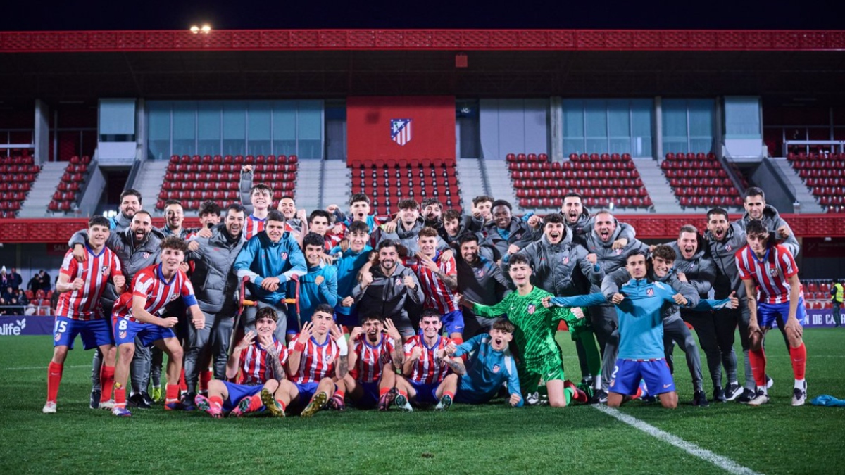 La plantilla del Atlético Juvenil. Foto: Atlético. 