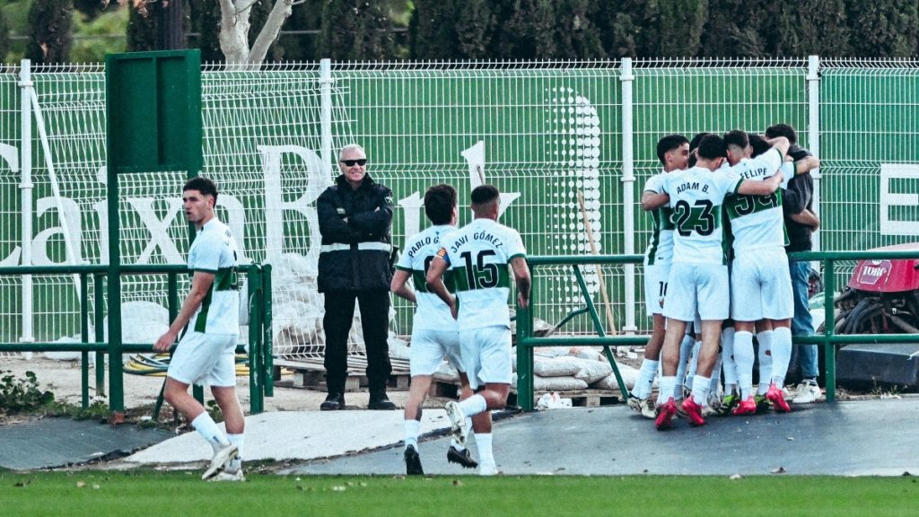 Celebración del gol del Elche Ilicitano. Foto: Elche CF.