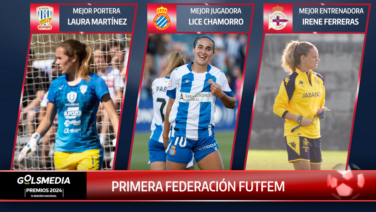 Ganadoras de los Premios Golsmedia 2024 Primera Federación FutFem 