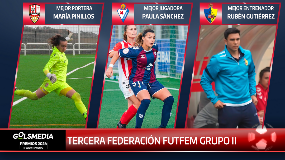 Ganadoras de un Premio Golsmedia 2024 de la Tercera Federación Futfem Grupo 2.