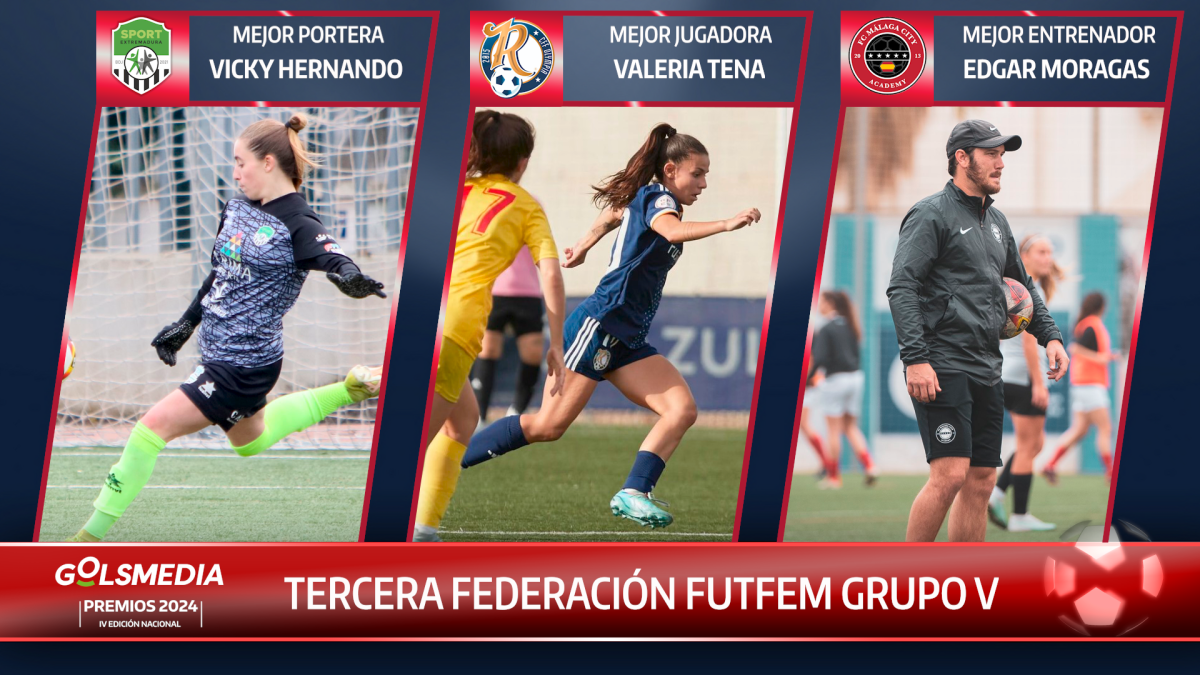 Ganadoras de un Premio Golsmedia 2024 de la Tercera Federación Futfem Grupo 5. 