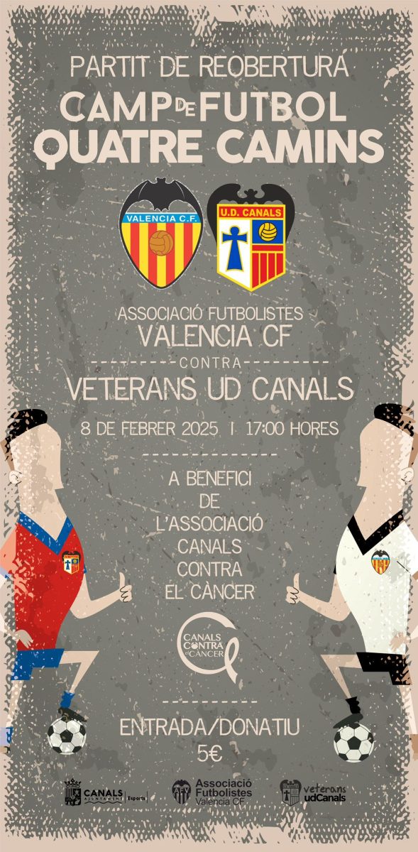 Partido Asociación del Valencia CF vs UD Canals.