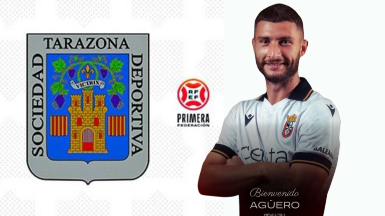 Agüero nuevo jugador de la SD Tarazona. Foto: SD Tarazona.