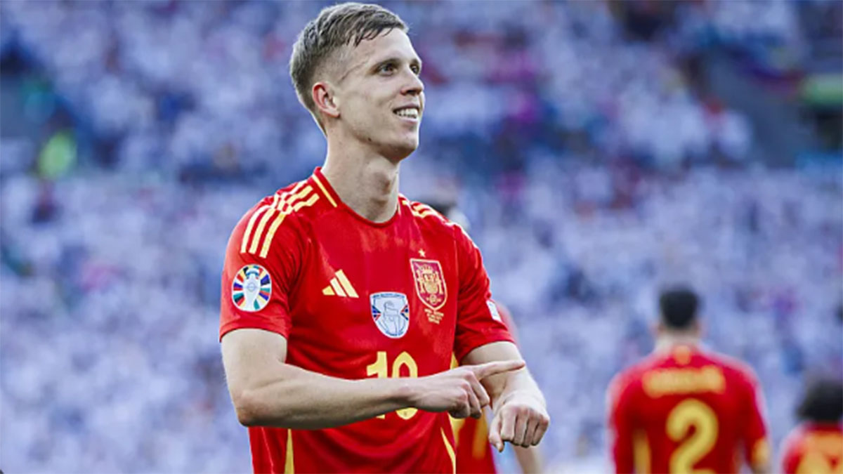 Dani Olmo en un partido con la Selección. Foto: RFEF.