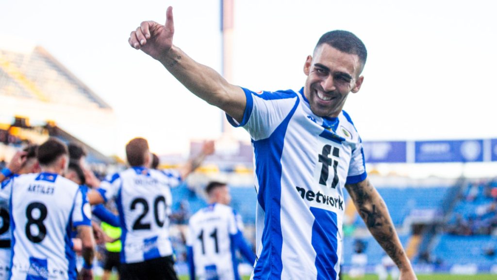 Dani Romera, delantero del Hércules CF. Foto: Hércules CF.