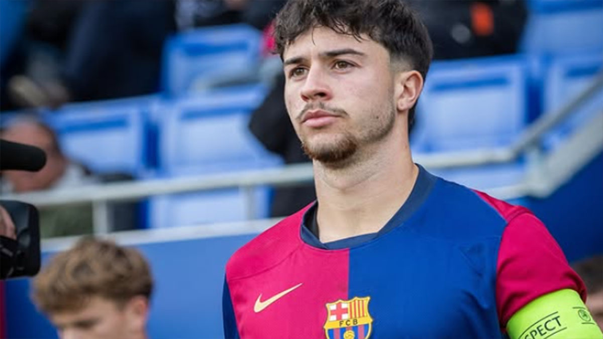 Hugo Alba, delantero de Petrer en el FC Barcelona. Foto: FC Barcelona. 