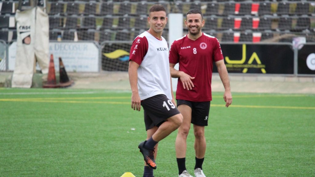 Jesús Carrillo en un entrenamiento del Racing Mar Menor Cartagena.