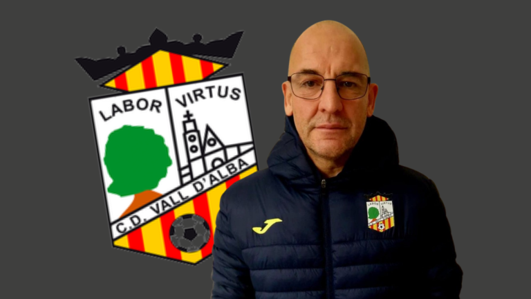 Juan Carlos Beltrán, entrenador del CD Vall D´Alba. Foto: club.