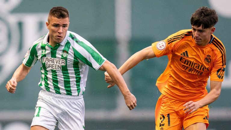 Pablo García protagonista ante el Real Madrid en la Copa con un póker de goles. Foto: Real Betis.