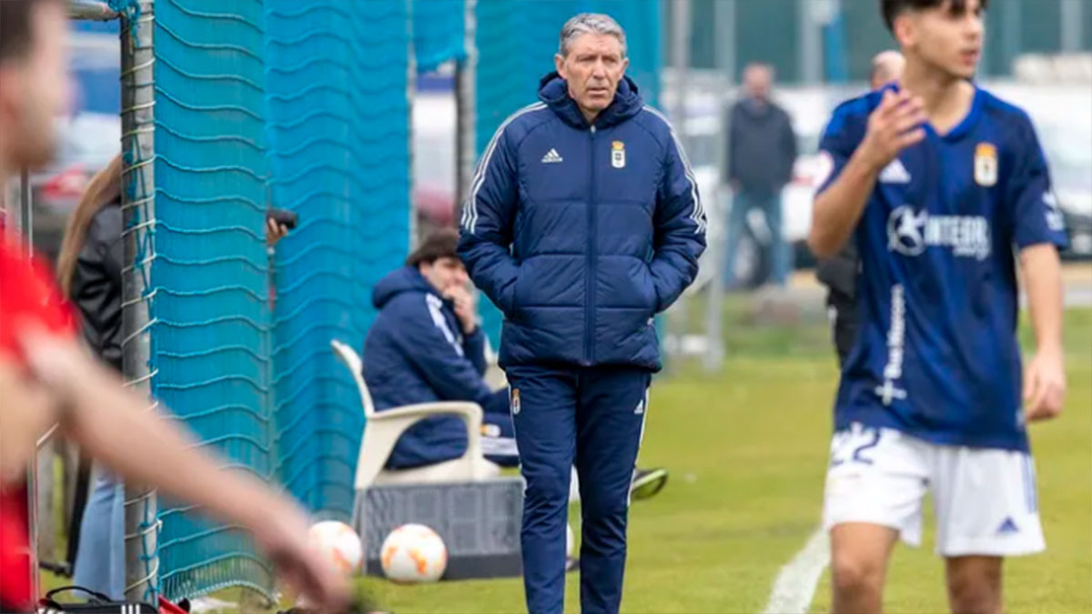 Paco Fernández, entrenador del Real Oviedo. Foto: club. 