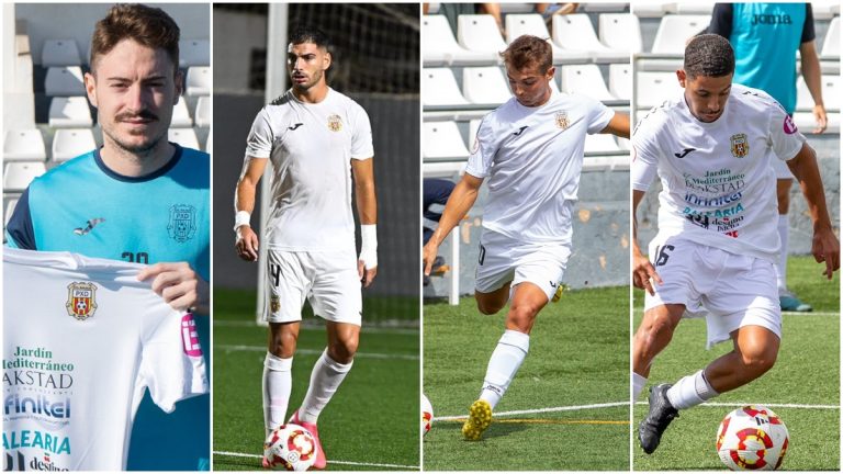 Xavi Estacio, Ángel Cano, Jon Elorza y Bilal. Fotos: SCR Peña Deportiva.