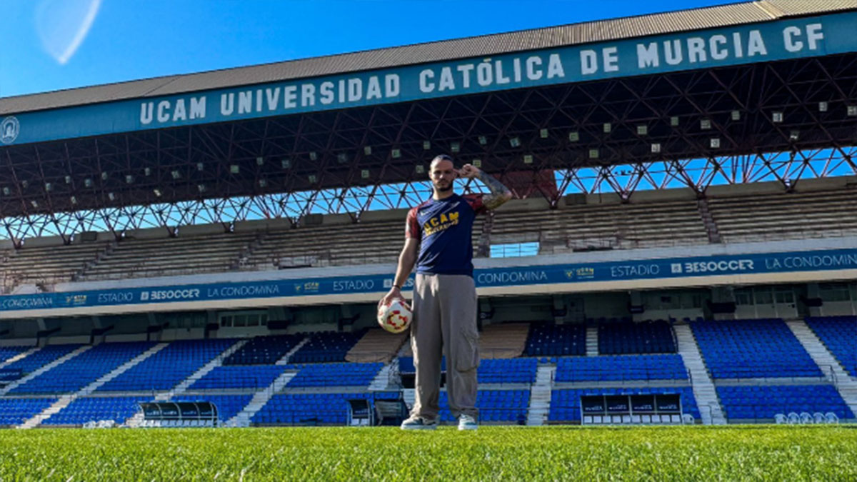 Rubén Del Campo, nuevo jugador del UCAM Murcia. Foto: UCAM Murcia CF.