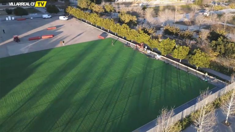 Campo La Torre donde se trabaja para su reconstrucción. Foto: Villarreal CF.