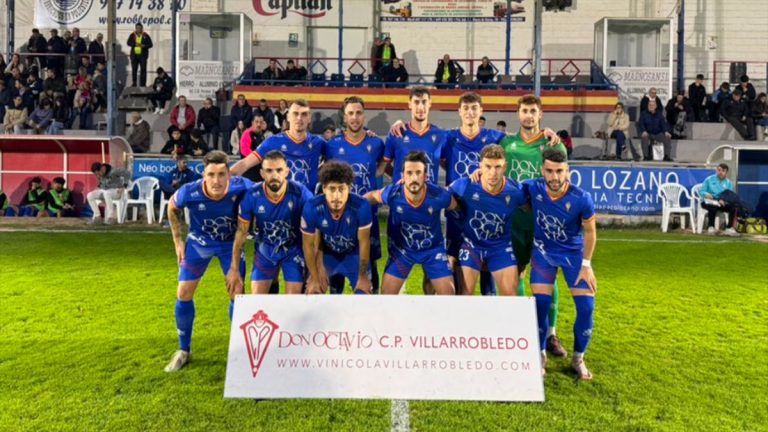 Once del CP Villarrobledo esta temporada. Foto: CP Villarrobledo.