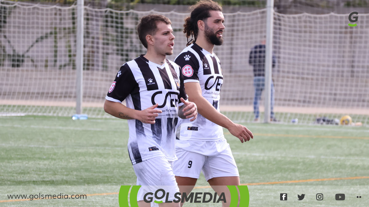 Pablo Madrid y Ferran Giner, jugadores de la UD Castellonense. 