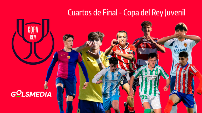 Jugadores de equipos en Cuartos de Final de la Copa del Rey Juvenil. Fotos: clubes.