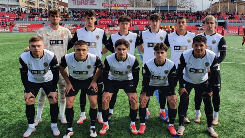 Once del VCF Mestalla en Terrassa. Foto: VCF Mestalla.