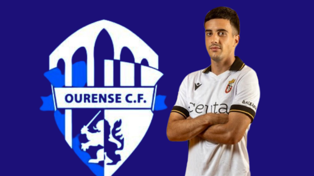 Álex Blesa, nuevo jugador del Ourense CF. Foto: Ourense CF.