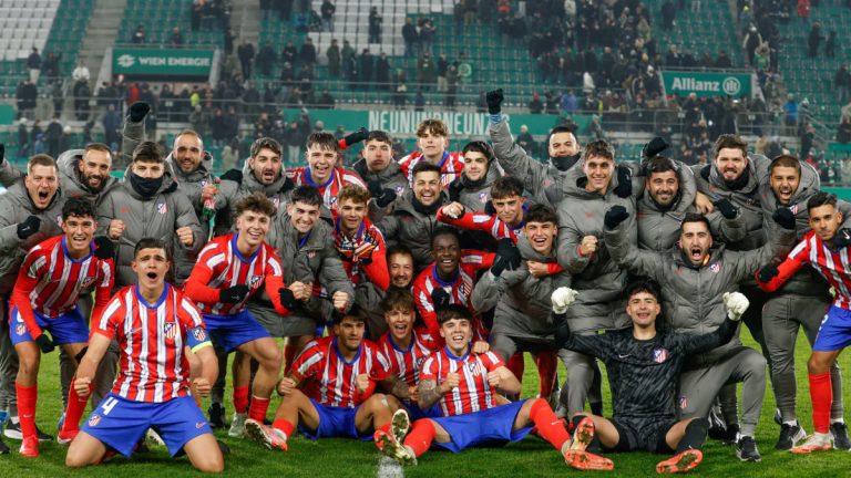 La plantilla del Atlético de Madrid Juvenil. Foto: Atlético.