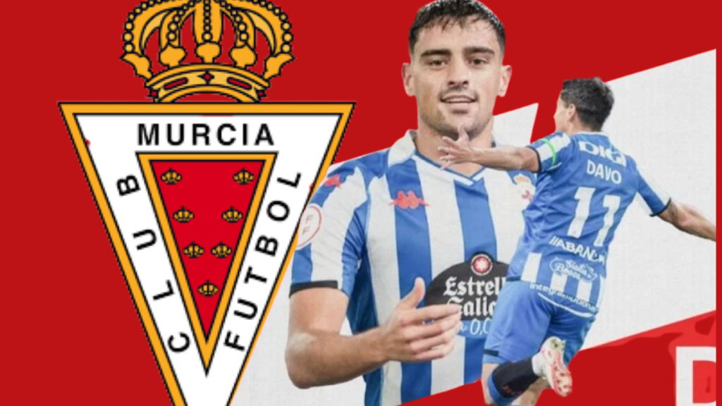 Davo, nuevo jugador del Real Murcia CF. Foto: CLUB.